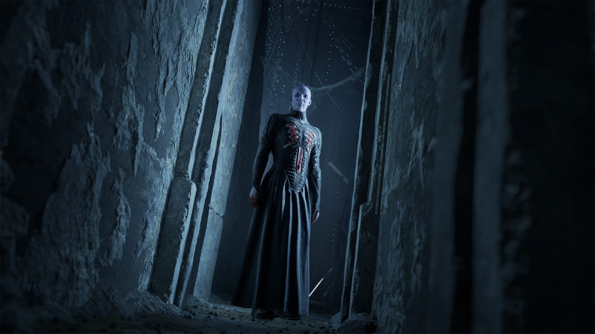 Clive Barker's Hellraiser: Revival: Пинхед в тёмном каменном коридоре Лабиринта
