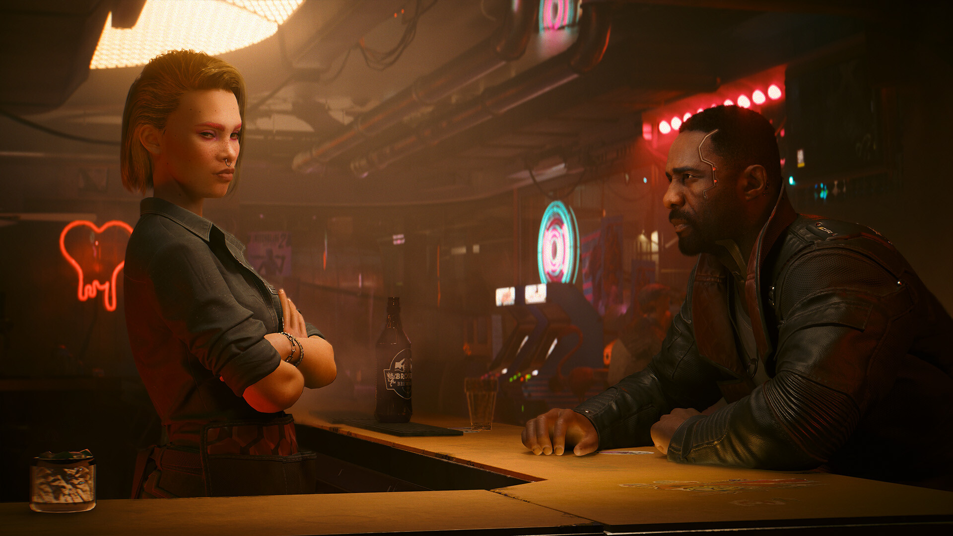 Cyberpunk 2077: Phantom Liberty: Алекс и Рид в баре